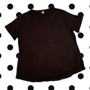 Luxe Black Tee Large Old Navy